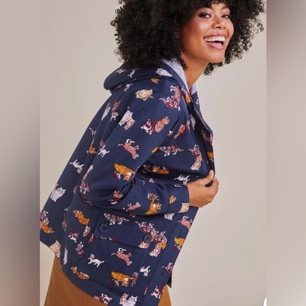 Hit the Trails Hooded
Anorak Jacket - Navy Cats NWOT